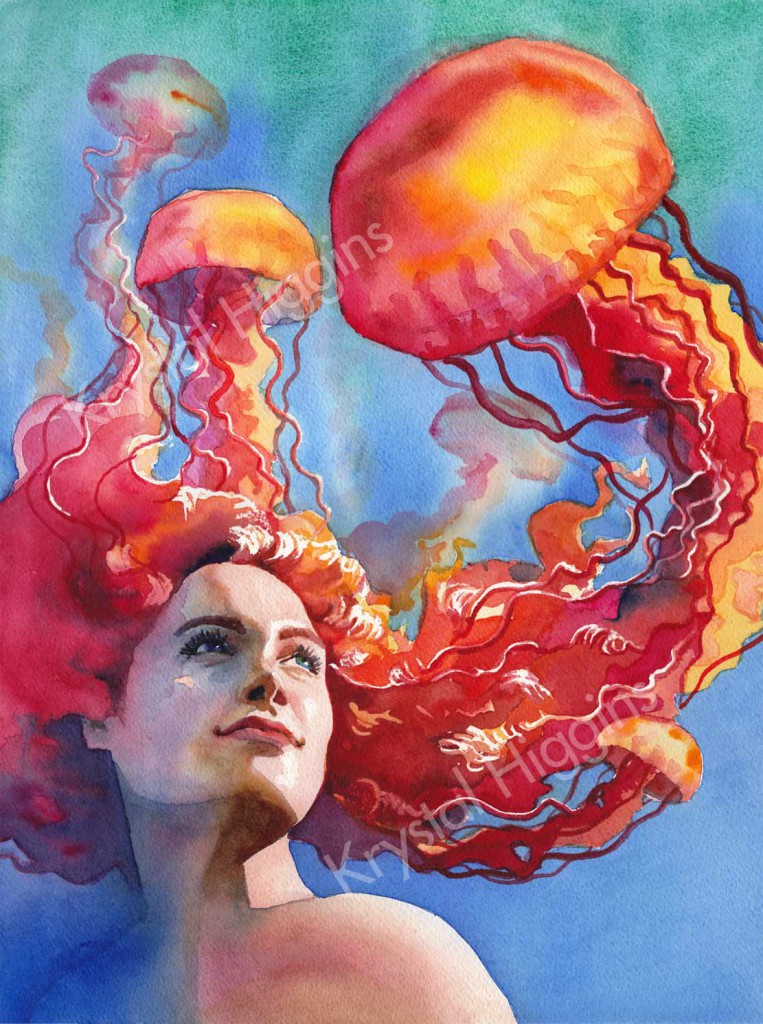 Watermarked image of JellyHair No 1 Painting